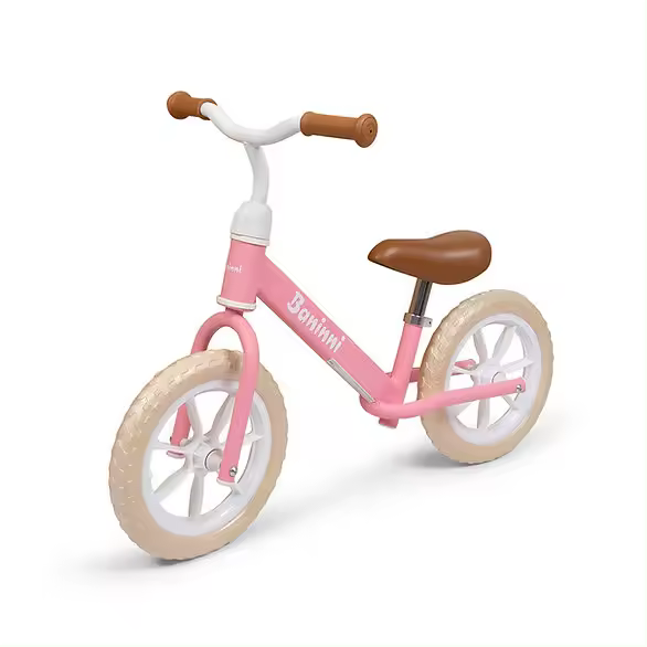 Bicicleta de equilíbrio Lola Pink White Baninni - 1