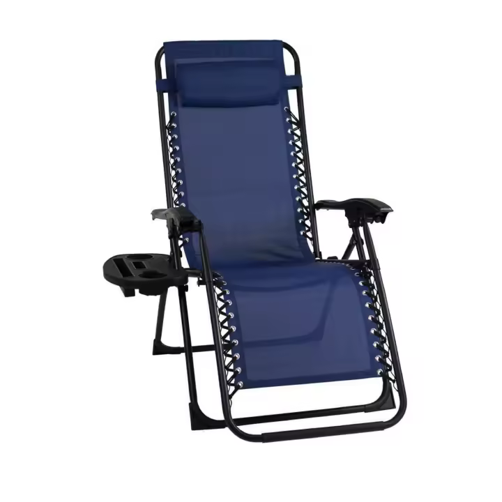 ALLINLIFE Silla plegable camping Tipo Tumbona  de mentira antivuelco y multiposición - 1
