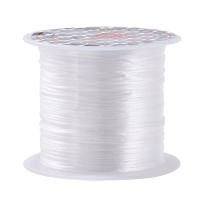 Cadena Elástica Crystals Para Pulseras De Estiramiento Blanco Teñido 0.8mm Alrededor De 12.02 Yardas (11m)/rollo Hecho De Poliuretano - details 0