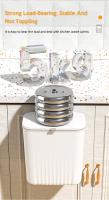 Cesta De Basura Inteligente Montada En La Pared 9L Para Cocina Y Baño Ecológica De Plástico Con Cubierta Rodante Accesorios De Cocina - details 16