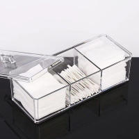 Caja De Almacenamiento Para Maquillaje Organizador Acrílico Transparente Para Esponjas Y Algodón Suave Organizador De Escritorio Para Cosméticos - details 9