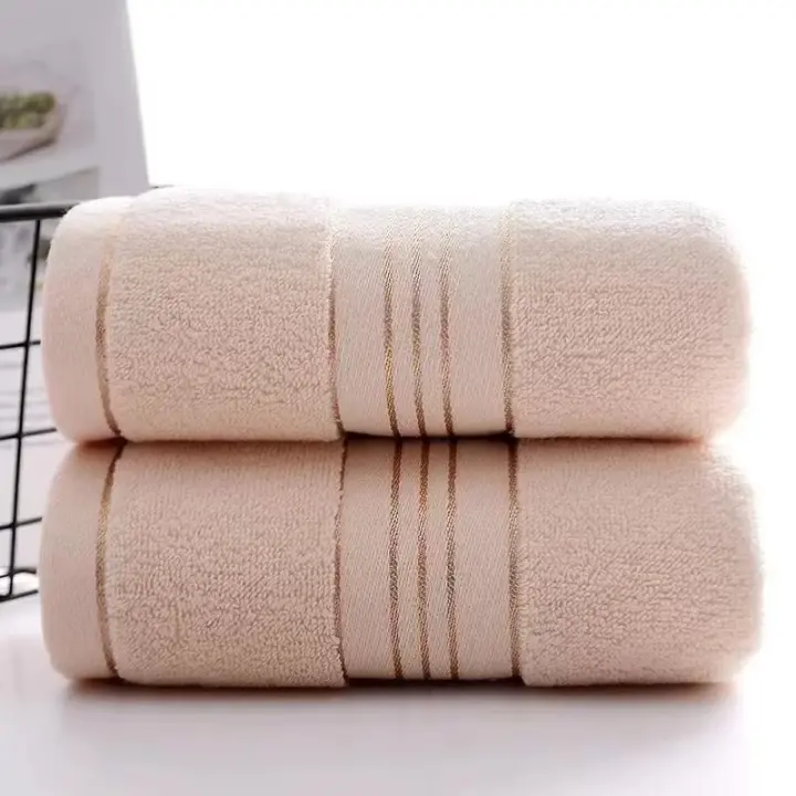 Toalla Gruesa De Algodón Puro Absorbente Y Secado Rápido Toalla Facial Suave Para Uso Doméstico Y Turismo - 1