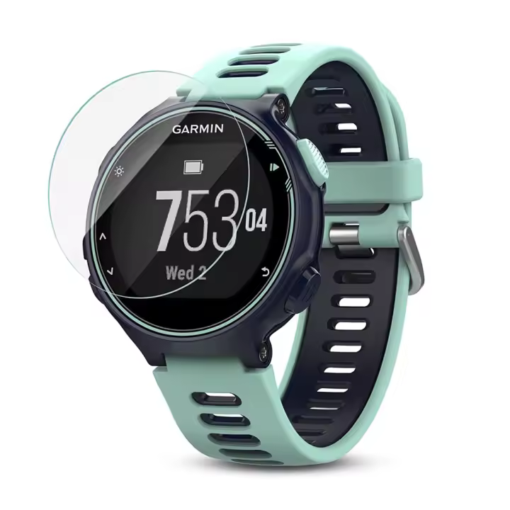 Actecom Protector de pantalla compatible con Reloj Garmin Forerunner 735XT Cristal Templado Premium 9H Smartwatch - 1