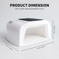 Lámpara De Uñas LED Recargable Con Sensor De Movimiento Para Curar Polvos De Uñas Con 48LEDs Secador De Uñas Profesional Herramienta De Arte De Uñas - details 2