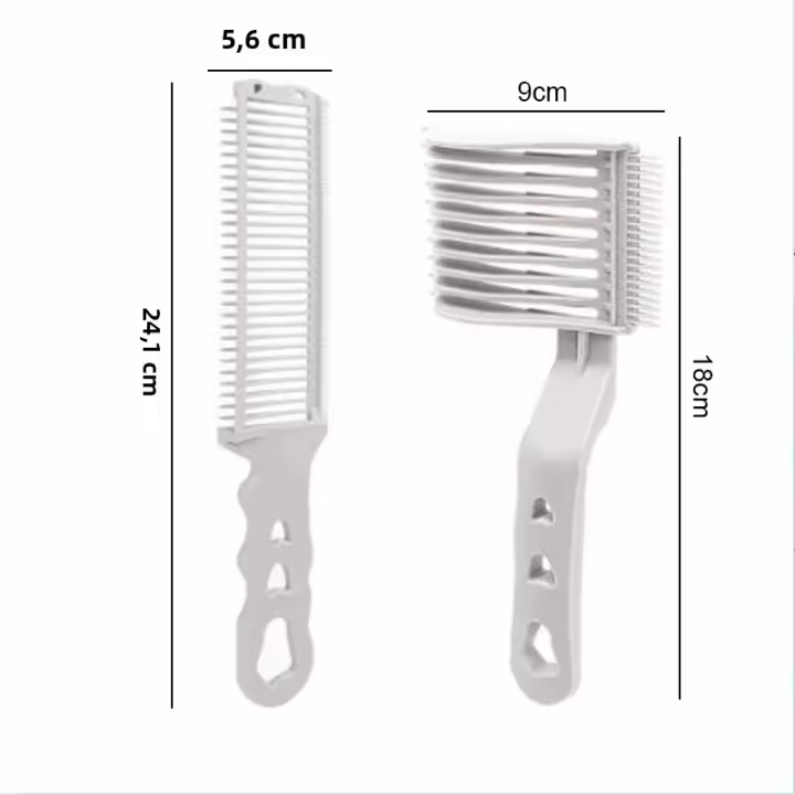 Kit De 2 Piezas Para Peluquero Arcos DISEÑO Curvado Peine Posicionamiento Corte De Pelo Plataforma De Peluquería Herramientas Para Hombres - 1