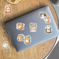 30pcs Pegatinas De Gato Naranja Grande Y Energetico Kawaii Para Decoración De Diarios Tazas Portátiles Y Scrapbooks Estilo Collage - details 5
