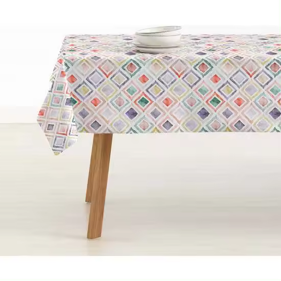 BL BELUM - Mantel Antimanchas Varios Tamaños - Mantel Tacto Extrasuave Color Multicolor - Mantel 100% Made in Spain Tejido 100% algodón orgánico - Mantel Modelo 0120-364 - 1