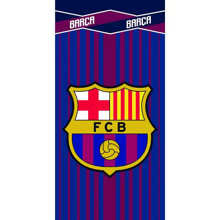 Toalla del Barca , Barcelona f.c., Unisex niños, Azulgrana, 70 x 140 cm, Producto oficial - 1