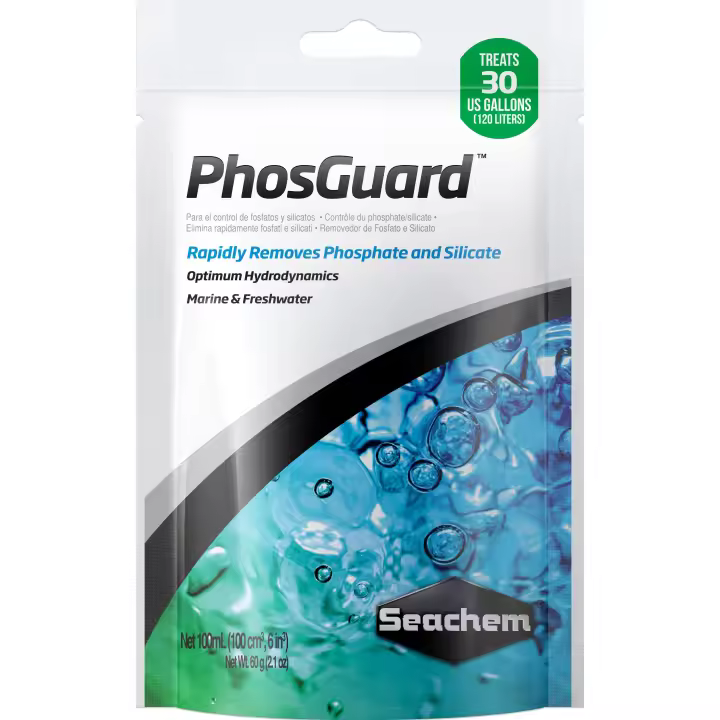 Seachem Laboratories Inc Phosguard Seachem 100ml - Eliminador de Fosfatos y Silicatos para Acuarios de Agua Dulce y Salada - 1