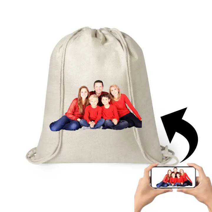 Mochila nature con cuerdas de auto cierre ideal para el día a día - 1
