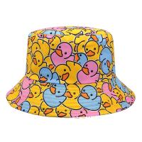 Gorras De Pescador De Verano Para Hombres Y Mujeres Con Estampado De Pato Reversibles Protección Solar Hip Hop Panama Gorras De Sol - details 1