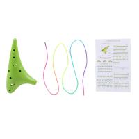 1PC Ocarina De Resina Plástica Con 12 Agujeros Alto C Ajuste De Tono Instrumento Musical Para Adultos Y Niños Multicolor - details 2