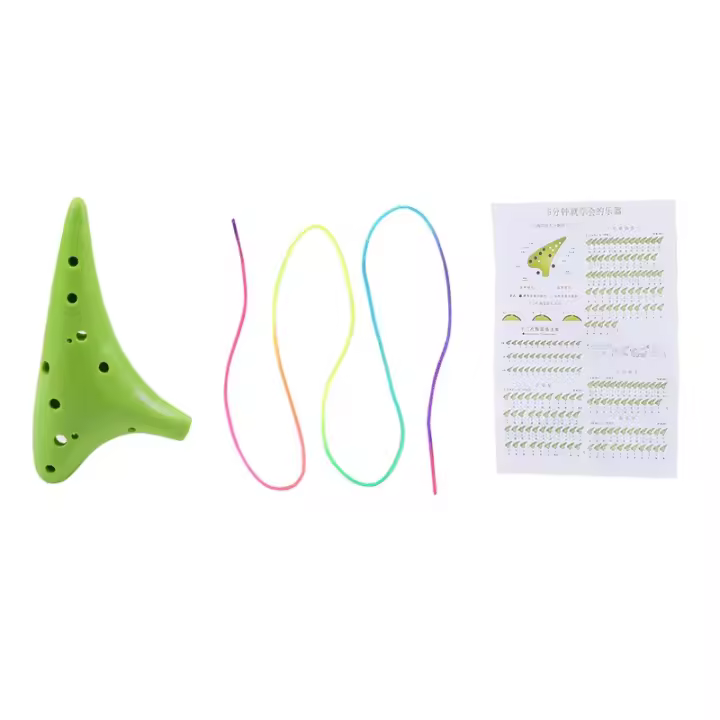 1PC Ocarina De Resina Plástica Con 12 Agujeros Alto C Ajuste De Tono Instrumento Musical Para Adultos Y Niños Multicolor - 1