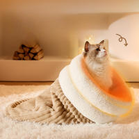 Saco De Dormir Para Perro Y Gato Con Agujero Cálido Y Protegido Contra El Viento Tamaño De La Cama De Algodón 100% Para Otoño E Invierno - details 3