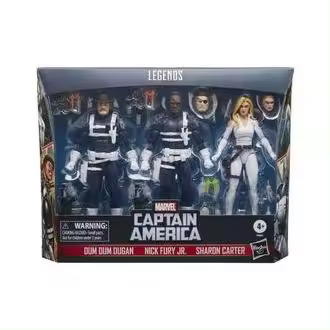 DUM DUM DUGAN, NICK FURY JR.  SHARON CARTER PACK 3 FIG. 15 CM CAPTAIN AMERICA MARVEL LEGENDS SERIES - 1