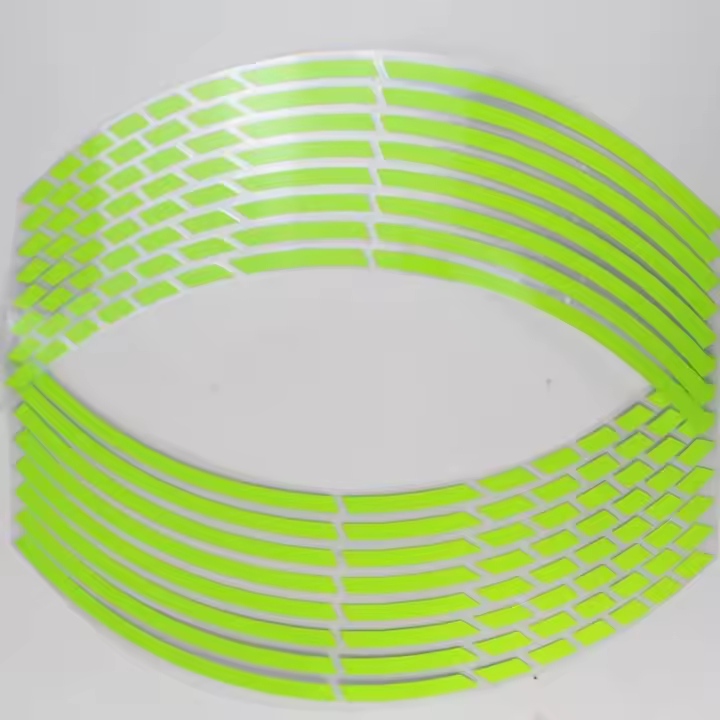 Pegatinas Reflectorizantes Para Ruedas De Coche Y Motocicleta 17-19 Pulgadas Decoraciones De Neumáticos Y Rines Autocolantes Para Moto - 1