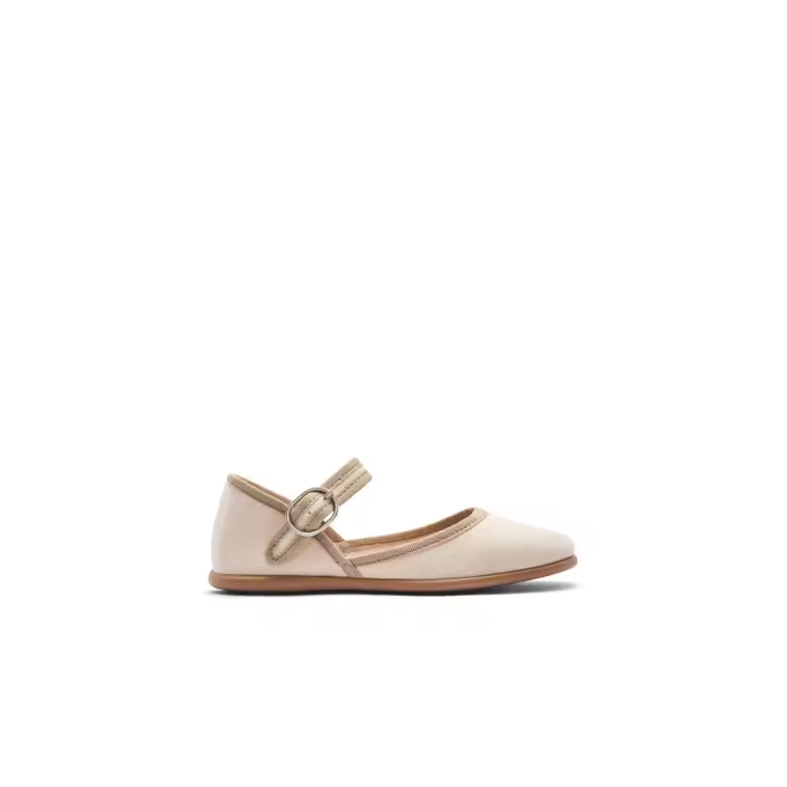 Conguitos - Zapatos para niña estilo bailarina cómodos (Beige / Talla 35) - 1