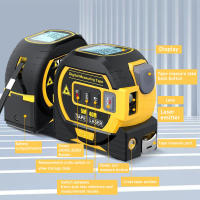 Medidor De Distancia Con Luz Trasera Y Línea De Medición 3 En 1 Lanzador De Rayos Línea De Medición De 5M Con Pantalla LCD Para Construcción - details 12