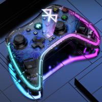 Controlador de juego Bluetooth, Joystick inalámbrico, giroscopio de 6 ejes, controlador inalámbrico RGB para IOS, Android, PC, PS3, PS4 - details 14