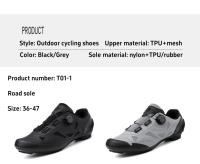 Nuevos Zapatos De Ciclismo Unisex Cómodos Y Ligeros Para Hombres Zapatillas De Montaña Y Carretera Transpirables Con Cierre De Zip - details 1