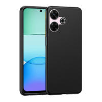 Funda + Protector Cristal Templado Opcional Para XIAOMI REDMI 13 Carcasa Forro Protector, Gel TPU Silicona Suave Flexible Mate, Color Negro, Ajuste Perfecto, Acceso Conectores Carga Auriculares, Meloenvias mle18 - details 0