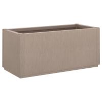 vidaXL Jardinera PP 80x36x35 cm Color Blanco,  Gris oscuro,  Marrón claro y mas - details 0