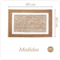 YverLand Alfombra de baño para bañera o plato de ducha antideslizante y de secado rápido, gracias a sus absorbentes y suaves microfibras. - details 2