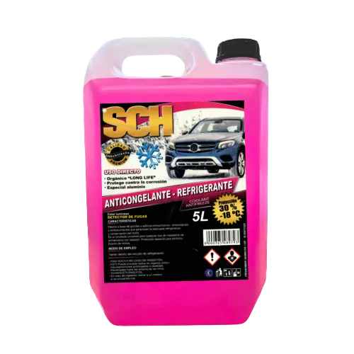 SCH - ANTICONGELANTE 30% ROSA PROTECCIÓN -18º LÍQUIDO REFRIGERANTE COCHE GARRAFA 5 LITROS - 1