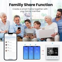 Termostato Inteligente AVATTO Tuya WiFi/ZigBee Para Calentadores De Agua Y Gas Batería De Bajo Consumo Compatible Con Alexa Google Home Alice - details 13
