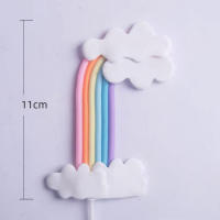 Decoración De Pastel Temática Unicornio Arcoíris Para Cumpleaños Fiesta De Bebés Fiesta De Primera Cumpleaños Decoraciones Para Niños - details 4