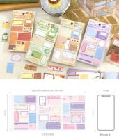 Etiquetas Decorativas Tri-fold Encuentros Serie De Tiempo Horario Simple Etiquetas De Pizarra Lindo Suministros De Estación Tamaño A5 - details 11