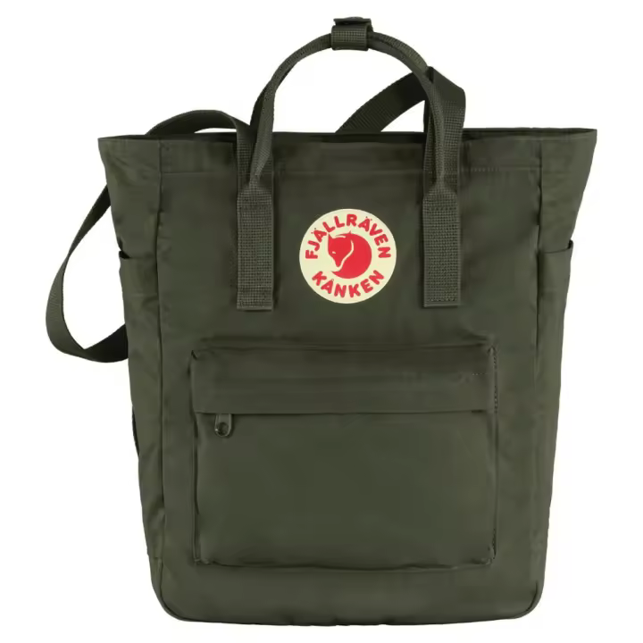 Mochila Verde Fjallraven Kånken Totepack Deep Forest Ligera y Versátil - 1