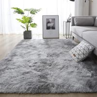 Rugs Bedroom Modern Rugs for Living Room Fluffy Shag Rugs Extra Soft and Cozy Area Rug Thick Fluffy Indoor Anti-Slip Carpet for Living Room Bedroom Girls Kids (Grey White, 160*230cm) - details 0