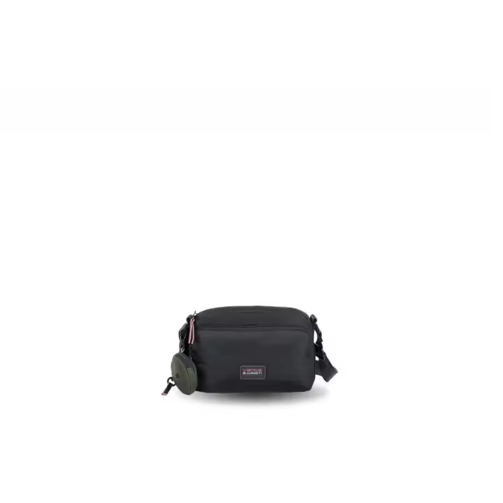 Bolso Cruzado Pequeño Señora Ventis 242600.01 Negro - Bolso de Mano de Mujer con Cierre de Cremallera y Asa Ajustable en Altura- Color Negro - Medidas: 24x16x8 cm - 1