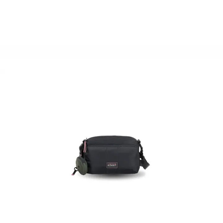 Bolso Cruzado Pequeño Señora Ventis 242600.01 Negro - Bolso de Mano de Mujer con Cierre de Cremallera y Asa Ajustable en Altura- Color Negro - Medidas: 24x16x8 cm - 1