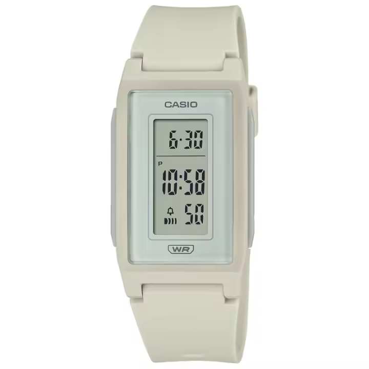 Casio Lf-10wh-8df Reloj De Pulsera Digital Para Mujer Color Beige. Crono, alarma, calendario, luz. - 1