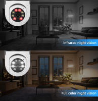 Cámara De Seguridad WiFi IP 8MP E27 Bombilla Monitoreo De Bebé Interior Visión Nocturna En Color Vigilancia Completa 360° - details 1