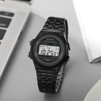 Reloj Digital Elegante Para Mujer En Oro Y Plata De Acero Inoxidable Reloj De Pulsera Electrónico Para Negocios Y Hombres - details 22