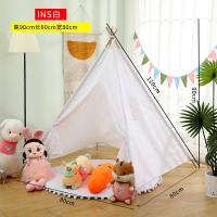 Carpa Portátil Para Niños Teepee Tenti Infantil Casa Para Niña Y Niño Decoración Alfombra Regalo De Navidad Accesorio Fotografía - details 11