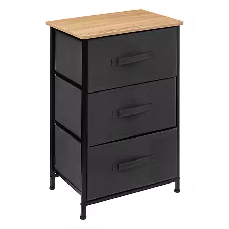 MUEBLE CON 3 CAJONES GRIS OSCURO TISSA MARCA 5 FIVE - 1