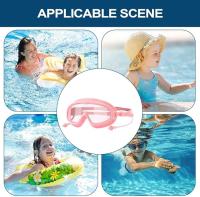 Gafas de nado para niños, impermeables y antifugas, antivaho, with Protección UV, de silicona y tapones - details 2