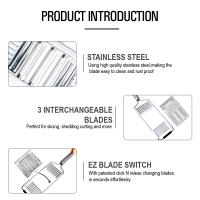 Rallador Manual De Acero Inoxidable Portátil Para Verduras Herramienta De Cocina Multifuncional Fácil De Limpieza Eco-amigable - details 16
