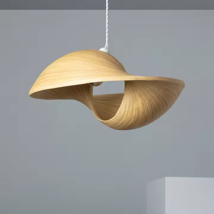 Ledkia Lámpara Colgante Bambú Shuka Acacia ILUZZIA - 1