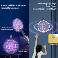 Lampara Repelente De Mosquitos Recargable USB Portátil Con Luz UV Y Eliminador De Insectos 3000V Para Exterminio De Mosquitos - details 5
