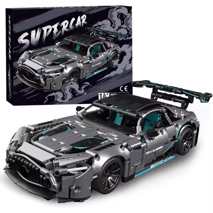 Súper Auto de Carreras para Armar – Bloques de Construcción MOC 1:14 para Niños +12 y Adultos, Modelo Deportivo Detallado - 1
