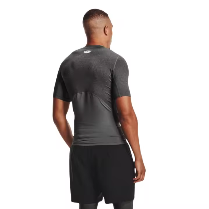 Camiseta Under Armour Heatgear Sleev Compresion Gris Oscuro 1361518-090 T Shirt - 1