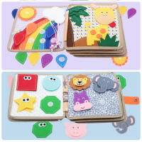 Juguete Educativo Montessori Para Niños Pequeños Tablero Ocupado De Granja Juguete Sensorial Y De Lectura Quieto De Feltro - details 2