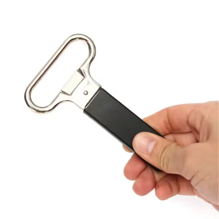 Abridor De Botellas De Vino Tres Puntas Profesional Para Vino Rojo Champán Espumoso Con Sellador De Botella Accesorio De Barra De Metal Aluminio - 1