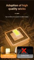 Lámpara Nocturna LED Recargable Con Control Remoto Y Interruptor Táctil Para Lectura En La Habitación Blanco RGB Ajustable Portátil - details 12