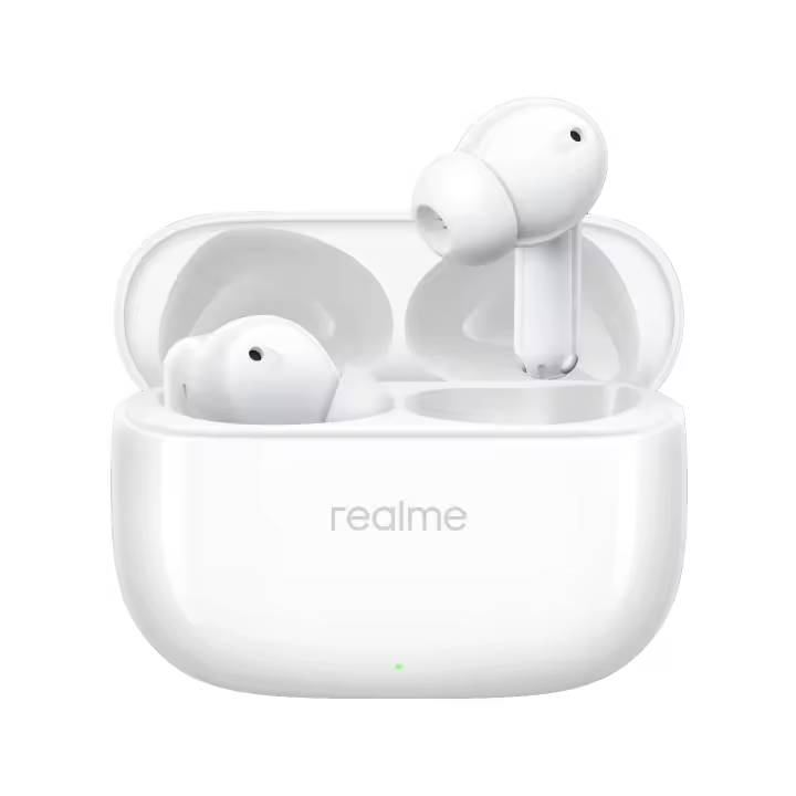 Auriculares - Realme Buds T310, Cancelación de ruido hibrida de 46 dB, Controlador dinámico de graves de 12,4 mm , 40 horas de reproducción total - 1
